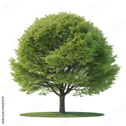 green tree isolated on white Background