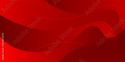 Red line with white architecture futuristic background minimal concept vector illustration subtle design