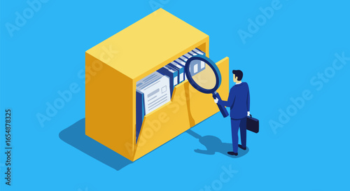 Magnifying Glass on a Box