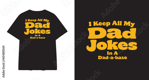 Funny dad jokes t shirt design with a playful typography for fathers day gifts
