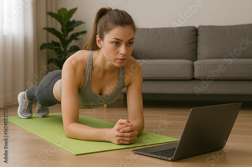 woman working on laptop