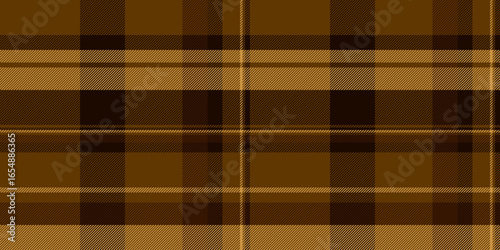 Classic plaid design featuring rich brown and gold hues. Seamless pattern creates a warm, comforting texture. Perfect for backgrounds, textiles, or graphic projects.
