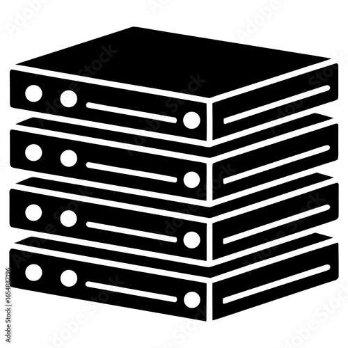 vector illustration of a black box
