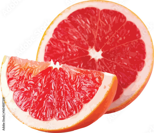 Orange grapefruit and lime slices citrus