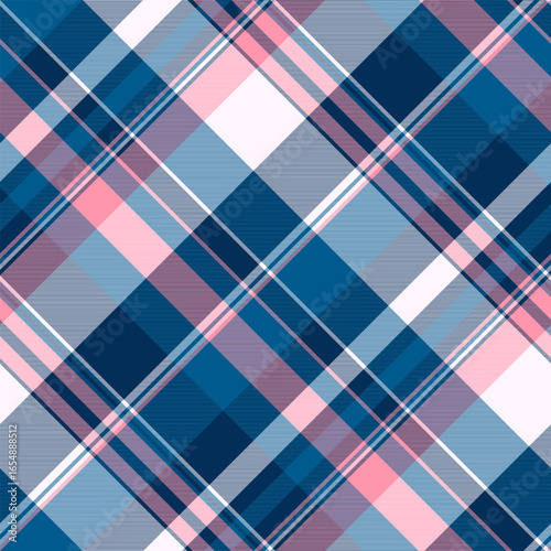 Classic plaid pattern with a modern, soft color palette. Ideal for textiles, backgrounds, or design elements. Evokes tradition, comfort, and style.