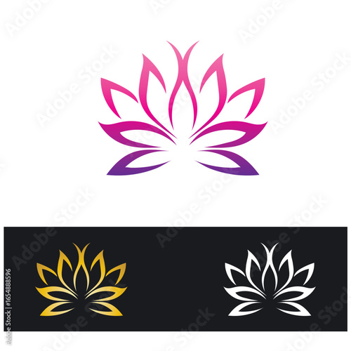 Beauty Vector lotus icon