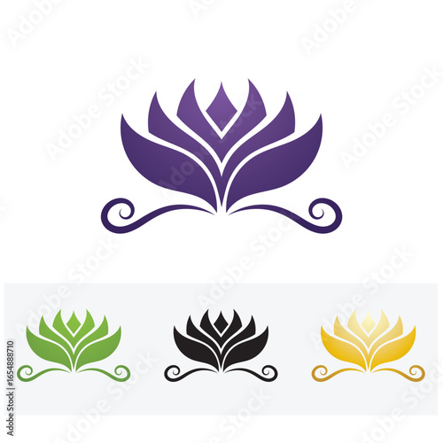 Beauty Vector lotus icon