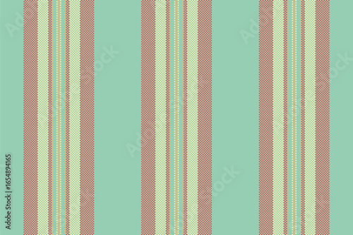 Retail lines seamless stripe, blank textile vector pattern. Open vertical background fabric texture in light and red colors.