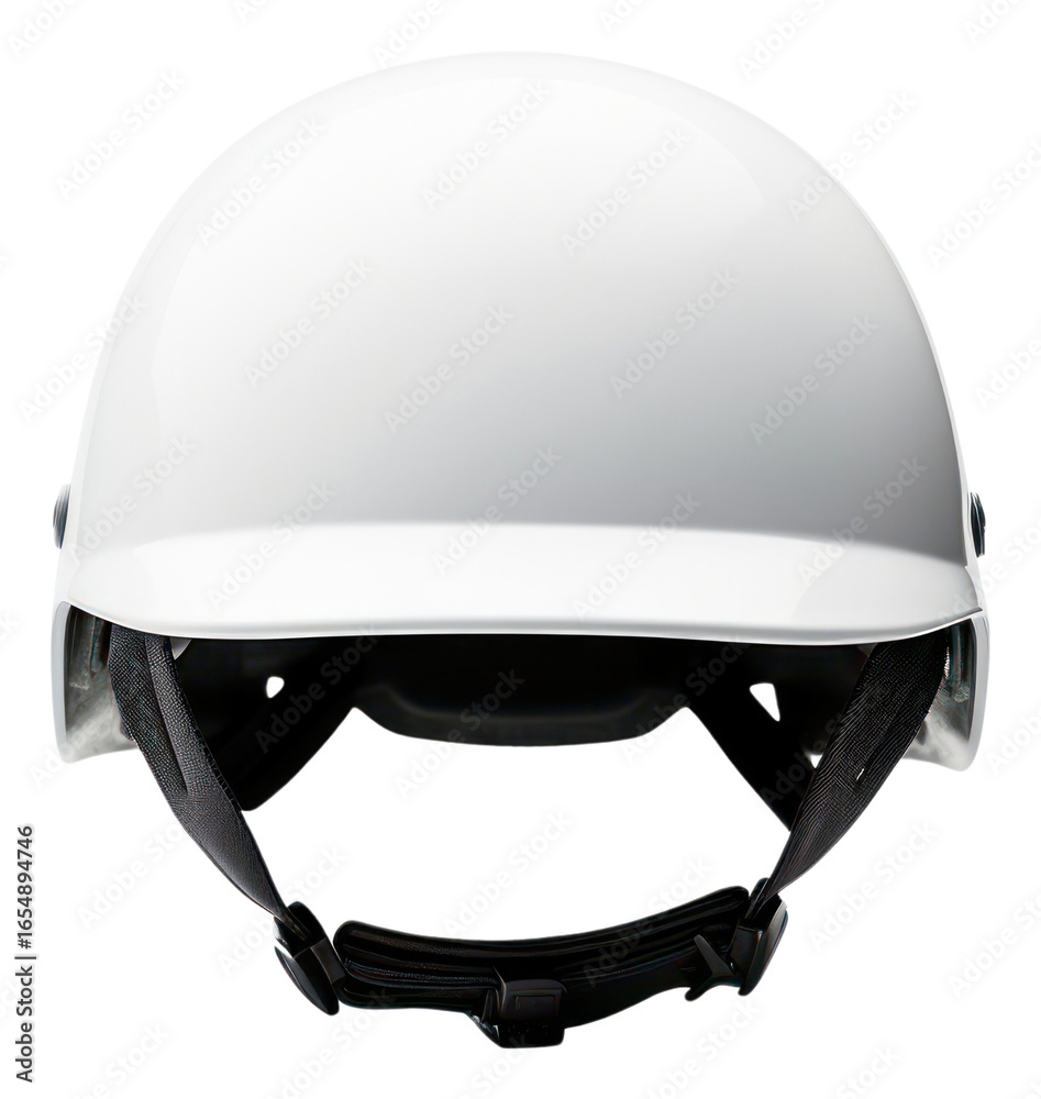 Fototapeta premium PNG A white helmet white background protection headwear.