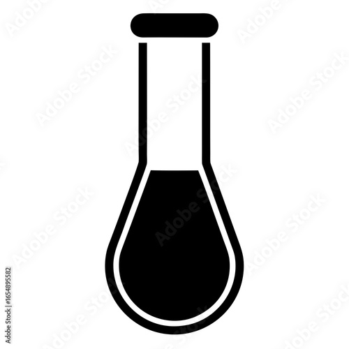 test tube with liquid isolated