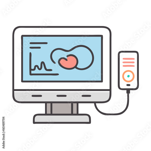 Medical monitor displays an ultrasound image diagnostic equipment