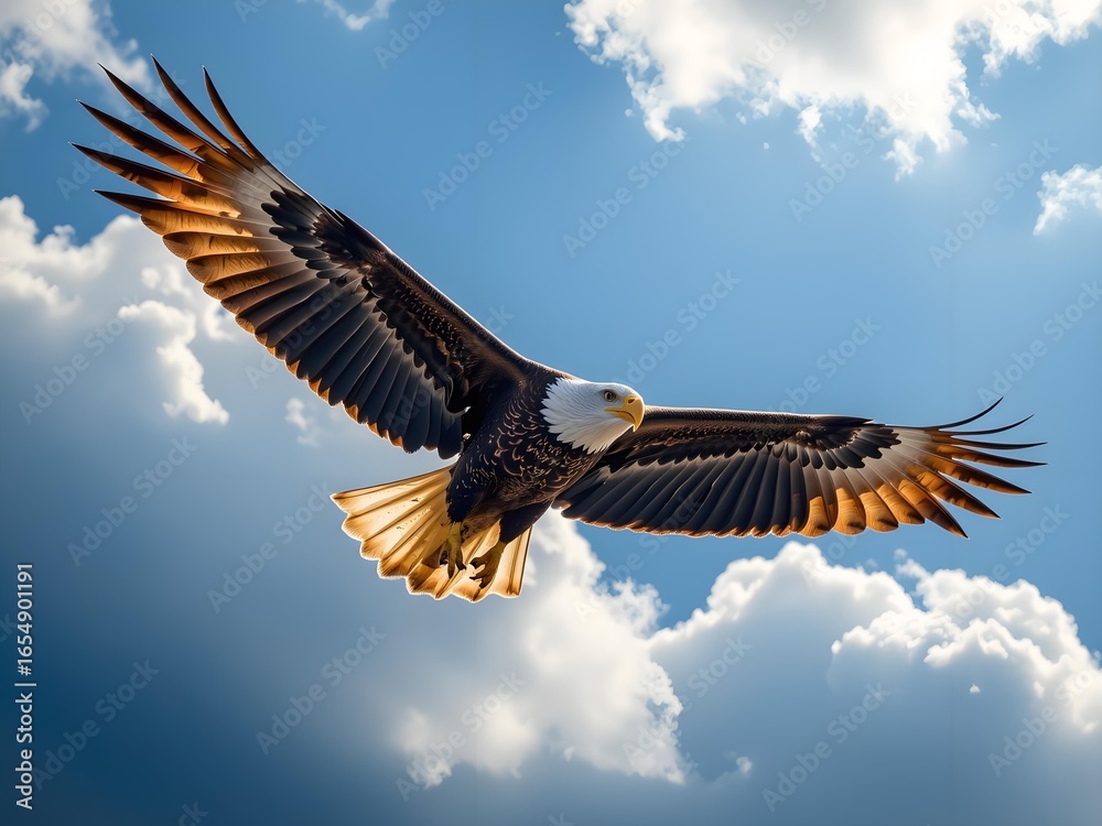 Obraz premium bald eagle in flight