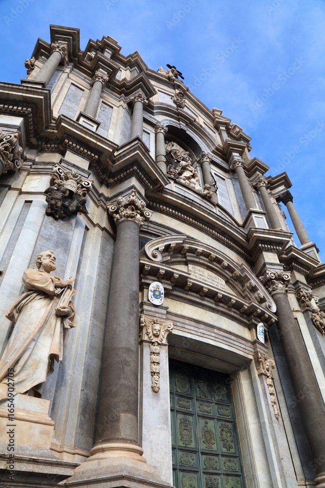 Fototapeta premium Cathedral in Catania, Italy