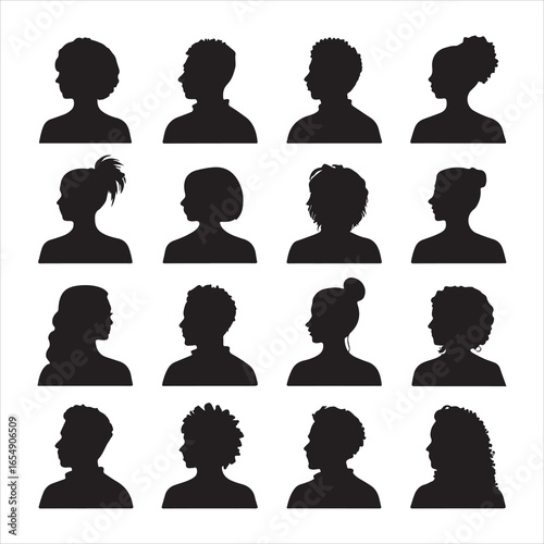 vector silhouette of a woman