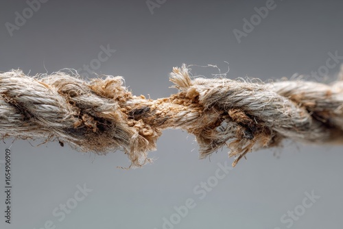 Close-up of frayed rope