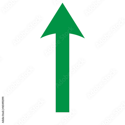 green straight up arrow vertical direction growth increase symbol icon