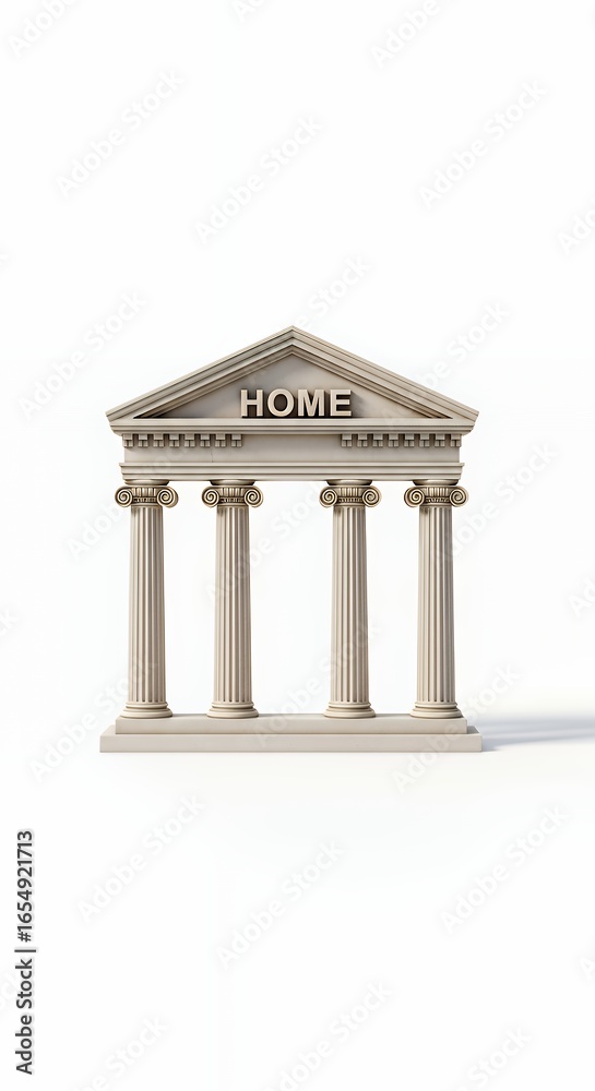 Fototapeta premium Classical Temple Facade with 