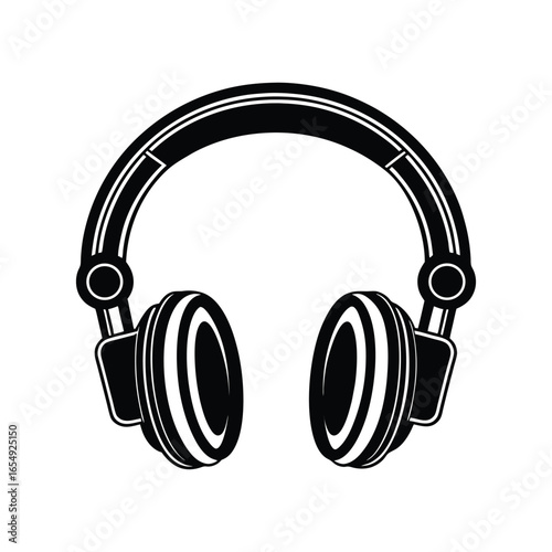 headphones on a white background