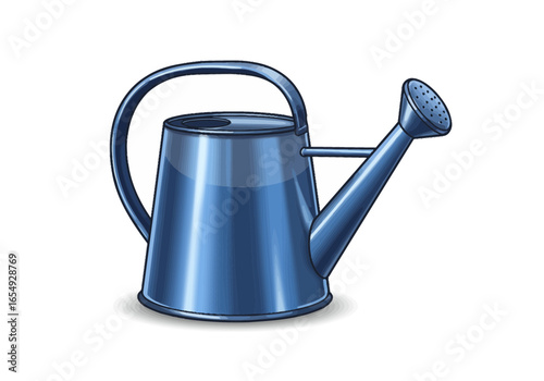 Watering Can Illustration for Gardening, Plant Care, Outdoor Tools, Garden Accessory, Flower Watering, Lawn Maintenance, Eco Design, Horticulture Art