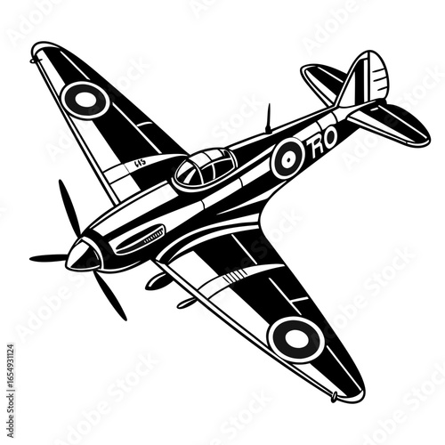 vector illustration of a plane