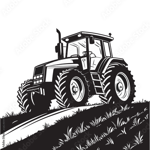 tractor on a field