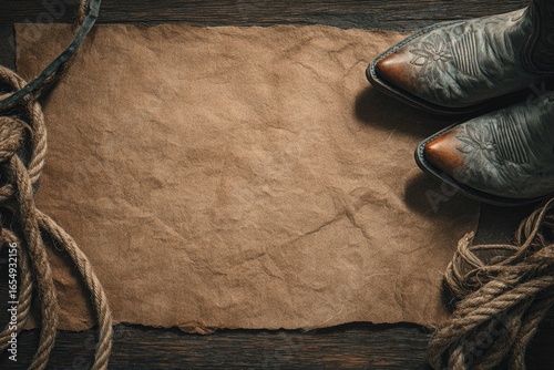 Rustic Western themed still life