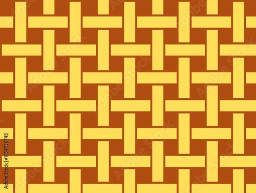 Obraz na plátně A seamless geometric pattern with a basket-weave design