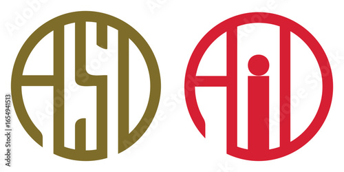 ASD and AIL initials in circle logo design.