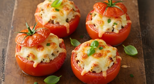 Delicious Classic Chicken And Cheese Stuffed Tomatoes Baked To Perfection Filled With Juicy Chicken Tender Melted Cheese And Fresh Herbs For A Flavorful Healthy Comfort Food Meal