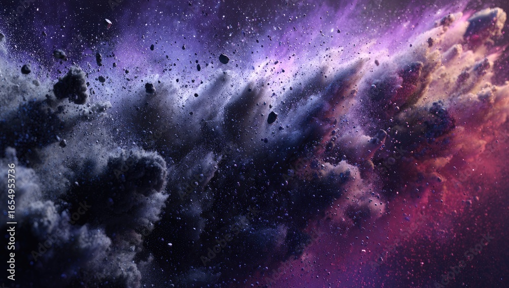 Fototapeta premium A vibrant cosmic explosion