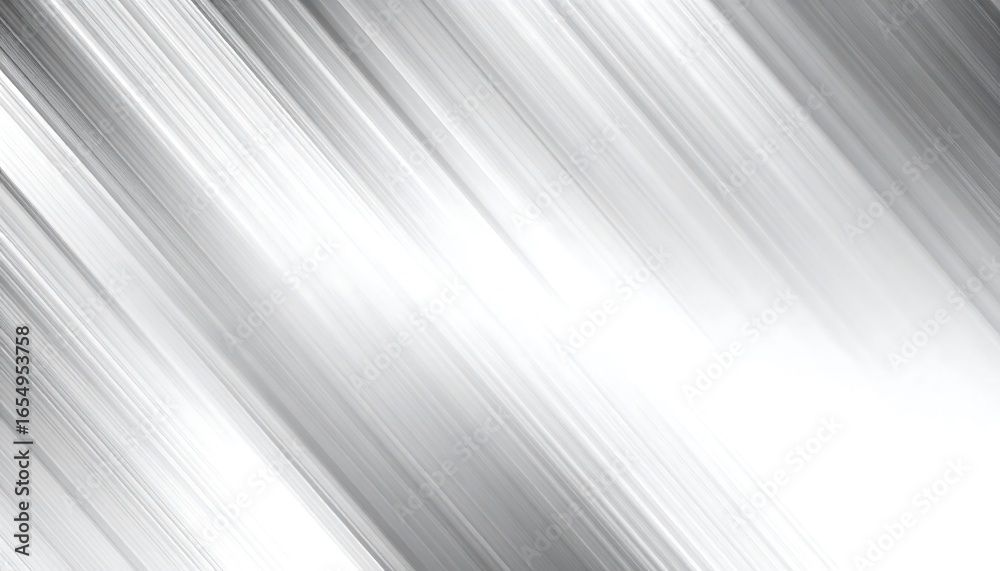 Fototapeta premium Diagonal lines of gray and white create a modern, smooth, and dynamic abstract design.
