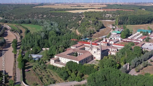 Aerial view of the Monastery of Santa Espina, Valladolid