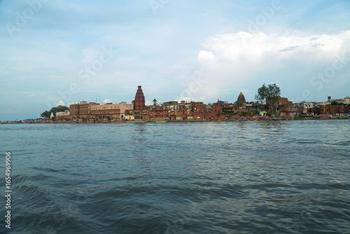Boat riding view in Ancient Shri Yamuna Temple ghat view, Vrindavan, Mathura, Uttar Pradesh, India. Ancient Shri Yamuna Temple ghat view, Vrindavan, Mathura, Uttar Pradesh, India.8 April 2025
