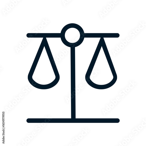 Balance icon, Vector logo sign, Illustration, shape, design, UX UI icon, editable eps