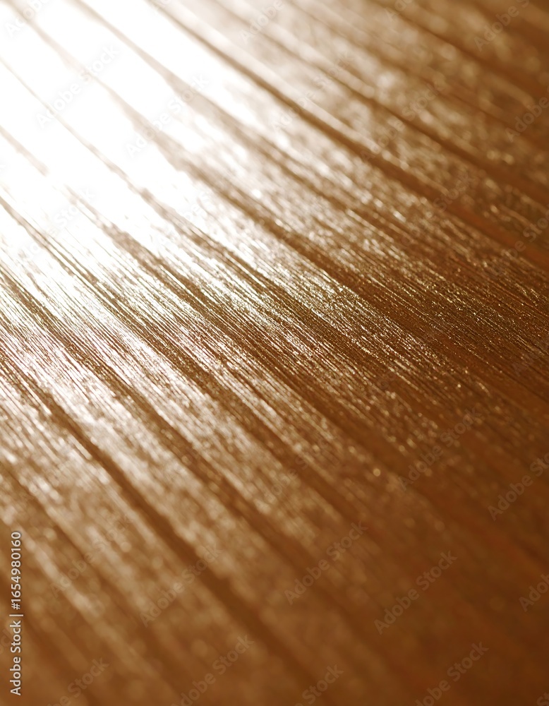 Fototapeta premium Close-up of a golden, textured surface with diagonal lines