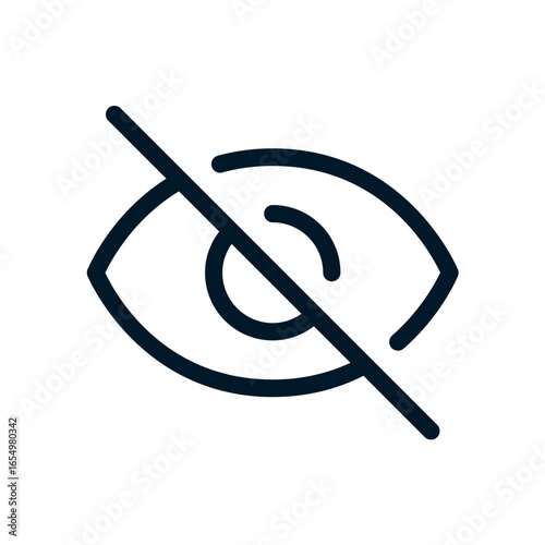 Blind icon, Vector logo sign, Illustration, shape, design, UX UI icon, editable eps