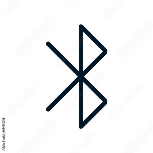 Bluetooth icon, Vector logo sign, Illustration, shape, design, UX UI icon, editable eps