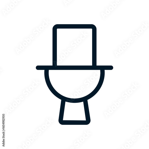 Commode icon, Vector logo sign, Illustration, shape, design, UX UI icon, editable eps