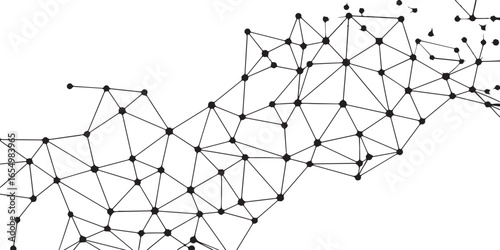 abstract network visualization vector template showcasing data flow and analytics in a modern digital graph concept