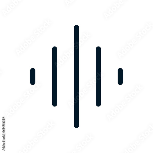 Equaliser icon, Vector logo sign, Illustration, shape, design, UX UI icon, editable eps