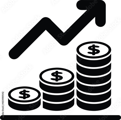 Hammer and nails with a piggy bank vector illustration