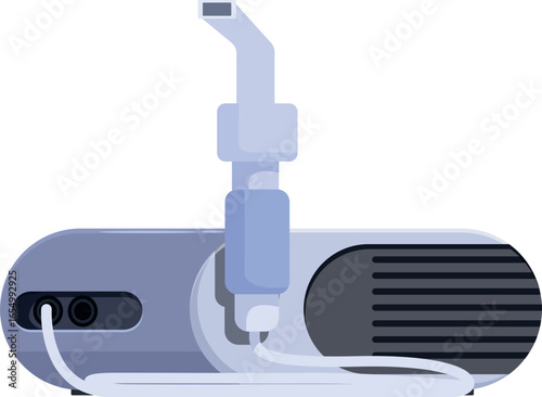 Nebulizer machine providing respiratory therapy, delivering medication directly to lungs for effective treatment of asthma and other breathing conditions