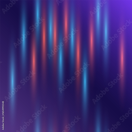 Geometric Neon Speed Lines Seamless Background. Futuristic Dynamic Texture.
