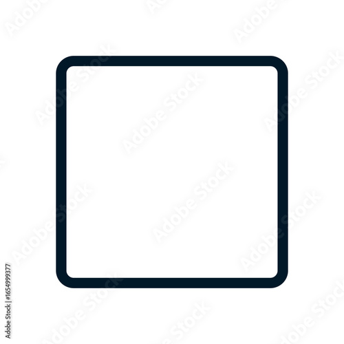 Square icon, Vector logo sign, Illustration, shape, design, UX UI icon, editable eps