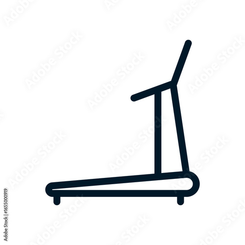 Treadmill icon, Vector logo sign, Illustration, shape, design, UX UI icon, editable eps
