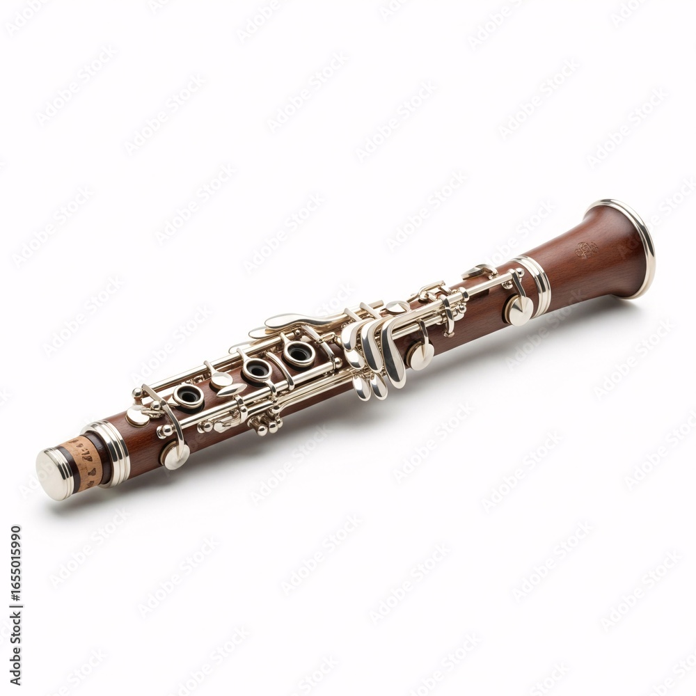 Naklejka premium Clarinet isolated on white background