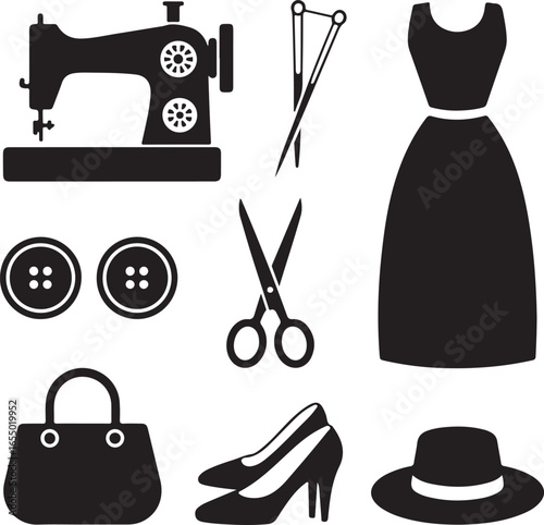 System Firmware Hand-Drawn Line Icon Pack BIOS Microchip, CMOS Battery, Boot Monitor, Update Arrow, UEFI Symbol, and Computer Hardware Essentials