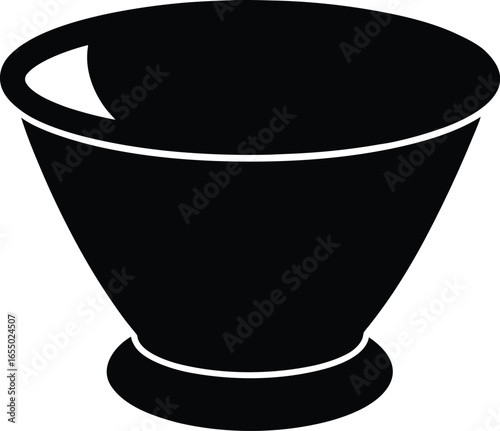 crucible silhouette vector art illustration
