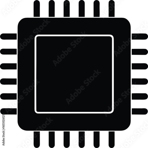 microcontroller arduino raspberry pi silhouette vector art illustration