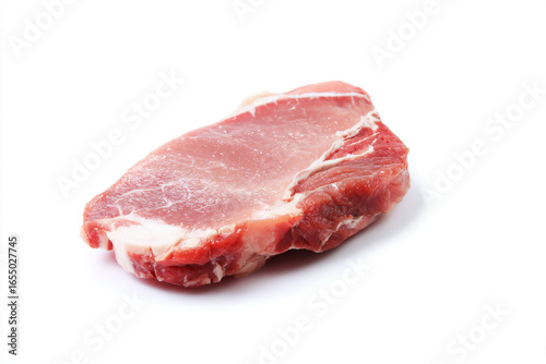 a piece of meat on a white surface
